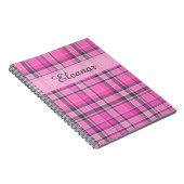 Carnet Tartan rose gris (Côté Droit)
