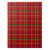 Carnet Tartan rouge coloré (Devant)
