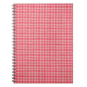 Carnet Tartan rouge rétro plaid : motif sans soudure.