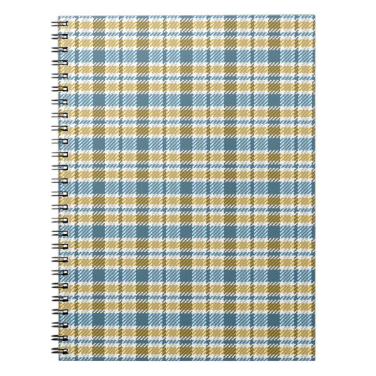 Carnet Tartan sans joint, motif. Arrière-Plan. Vinta (Devant)
