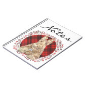 Carnet Tartan Scottie Blé (Côté gauche)