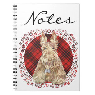 Carnet Tartan Scottie Blé