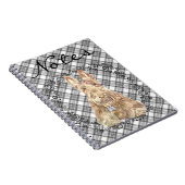 Carnet Tartan Scottie Blé (Côté Droit)