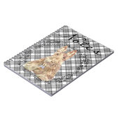 Carnet Tartan Scottie Blé (Côté gauche)