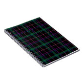 Carnet Tartan vert violet intelligent (Côté Droit)