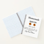 Carnet Tarte aux pommes maison faite avec amour ajouter i (Intérieur)