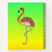 Carnet Tasse à café Flamant Rose Oiseau Ligne Art-57567 (Dos)