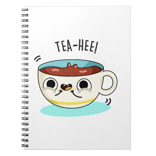 Carnet Tasse de thé drôle Tea Hee Pun  (Devant)
