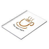Carnet Tasse fumante Java | Café et thé en bois incurvé (Côté gauche)