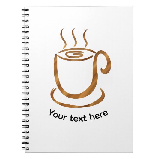 Carnet Tasse fumante Java | Café et thé en bois incurvé (Devant)