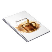 Carnet Tasse l'encre du matin (Côté Droit)