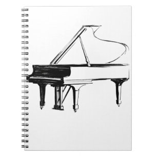 Carnet Tasse Sketch Piano