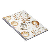 Carnet Tasses à café Feuilles (Côté Droit)