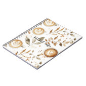 Carnet Tasses à café Feuilles (Côté gauche)