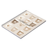 Carnet Tasses cœur café crème (Côté gauche)