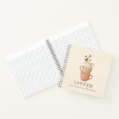 Carnet Tasses Cœurs Café & Pensées Créatives (Intérieur)