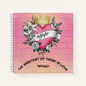 Carnet Tatouage de graffiti d'amour agape (Devant)