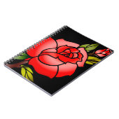 Carnet tatouage de rose de cru (Côté gauche)