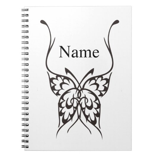 Carnet Tatouage papillon stylisé Thunder_Cove (Devant)