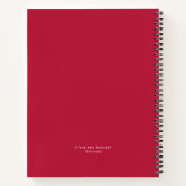 Carnet Tatouage Vintage d'amour rouge et rose (Dos)