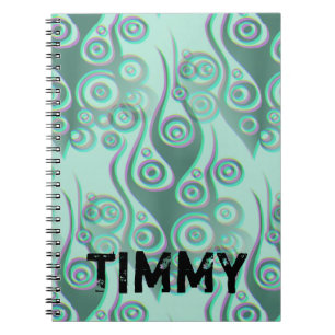 Carnet Tattoo flammes & cercles motif + votre backgr.