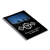 Carnet Taureau blanc brillant Taureau Silhouette Monogram (Côté Droit)