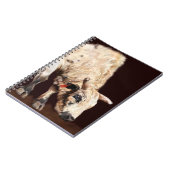 Carnet Taureau de Rodéo Bucking Blanc (Côté gauche)