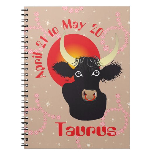 Carnet Taurus April 21 to May 20 Notebooks (Devant)