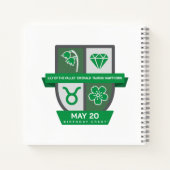 Carnet Taurus Birthday Crest™ for May 1-20 (Dos)