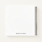 Carnet Taurus personnalisé Art déco dame (Dos)