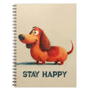 Carnet Tay Happy Dog – Citation Positive Mignonne Art