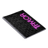 Carnet TAYLOR En Lumière Néon ROSE (Côté Droit)
