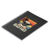 Carnet Tchiens de Pug ambiance de plage Coucher de soleil (Côté gauche)