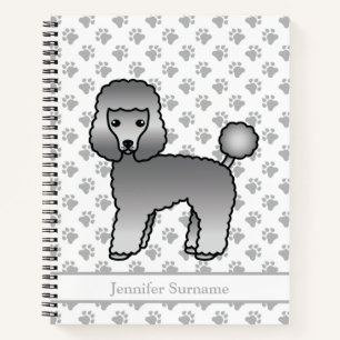 Carnet Tchiot Caniche Jouet Gris Dessin Animé Mignon & Te