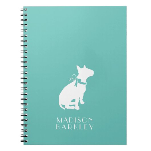 Carnet Tchiot de chien Bull Terrier (Devant)