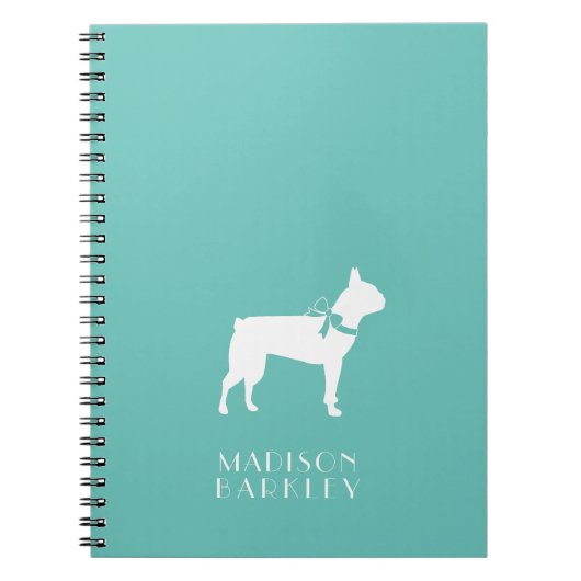 Carnet Tchiot de chien Terrier de Boston (Devant)