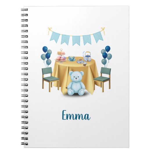 Carnet Tea Party Birthday Notebook Gift (Devant)
