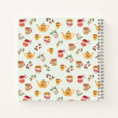 Carnet Tea Time personnalisable Motif sans faille (Dos)