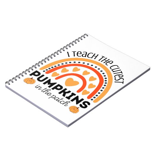 Carnet Teacher Fall Halloween cadeau arc-en-ciel pour ens (Côté gauche)