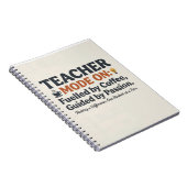 Carnet Teacher Mode On style quotes (Côté Droit)