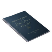 Carnet Teacher Retirement Gift Officially Retired (Côté Droit)