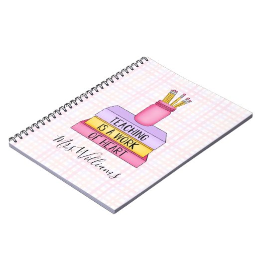 Carnet Teaching is a Work of Heart Teacher Gift (Côté gauche)