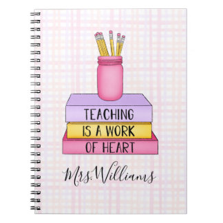 Carnet Teaching is a Work of Heart Teacher Gift