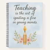 Carnet Teaching is the art of igniting (Devant)