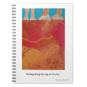 Carnet Teaching, loving, learning on Country note book (Devant)