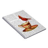 Carnet Teacup Et Cardinal Rouge (Côté Droit)