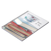 Carnet Teacup on book stack (Côté gauche)