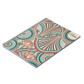 Carnet Teal et Coral Nouveau Flow (Côté gauche)