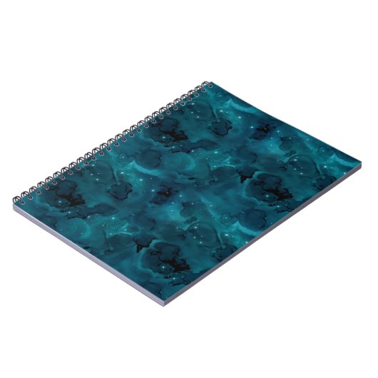 Carnet Teal Galaxy Series Design 5 (Côté gauche)