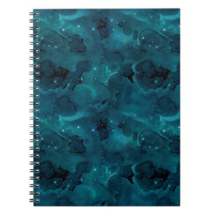 Carnet Teal Galaxy Series Design 5